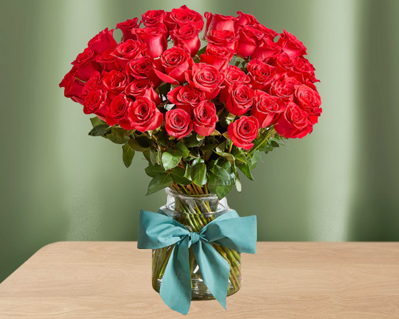 50 Red Roses - UK – Expressluv